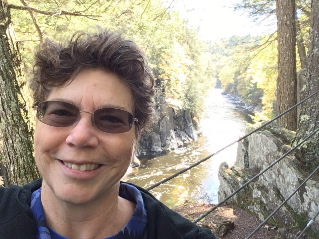 Woman smiling at camera