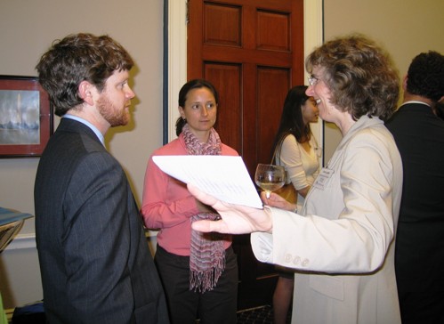 ESA Policy Award winners Colin Quinn and Tanya Skurski get the lowdown on Congressional visits from ESA Public Affairs Director Nadine Lymn.