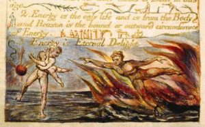 William Blake etching from The Marriage of Heaven and Hell, 1790