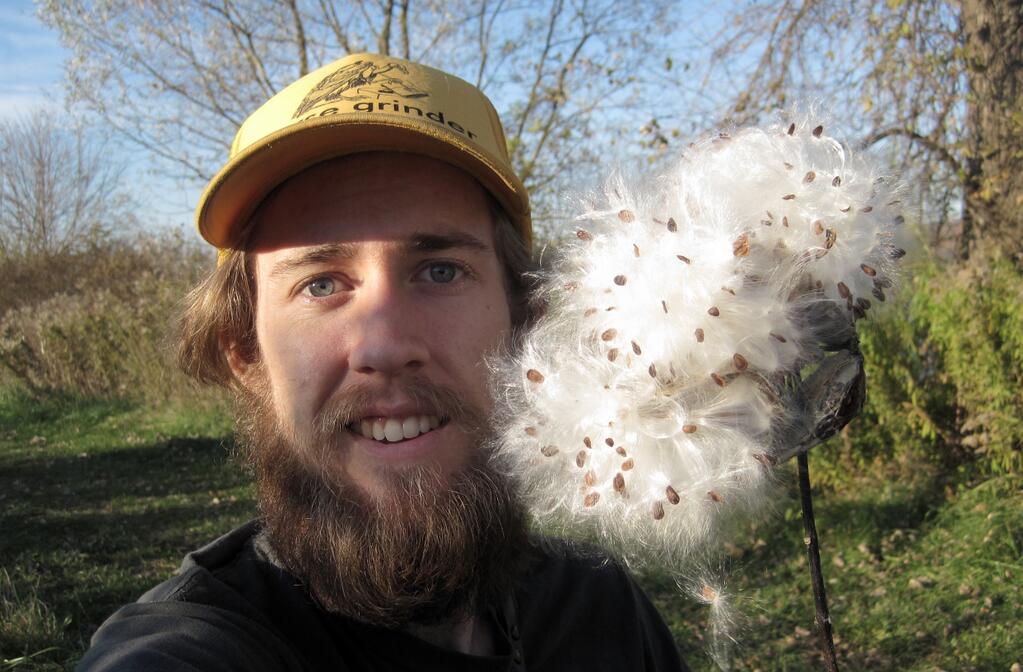 Nash Turley milkweed natureselfie earth day. Nash Turley milkweed natureselfie earth day