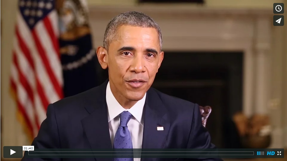 POTUS happy ESA100 video birthday message