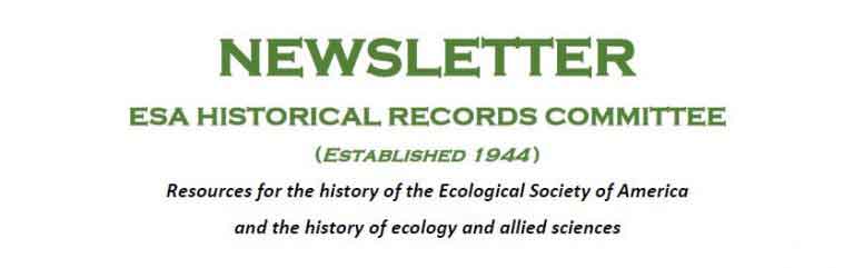 Generic Newsletter header with the text, Historical Records Committee Established 1944.