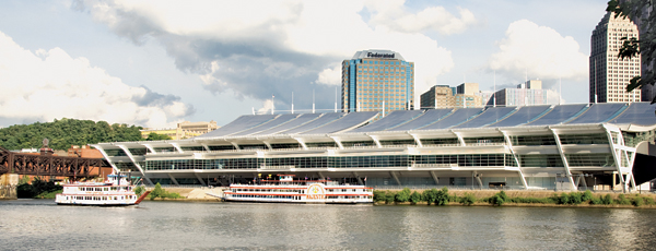 Image of the Convention center in Pittsburgh.