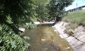 Urban Concrete Lined Channel