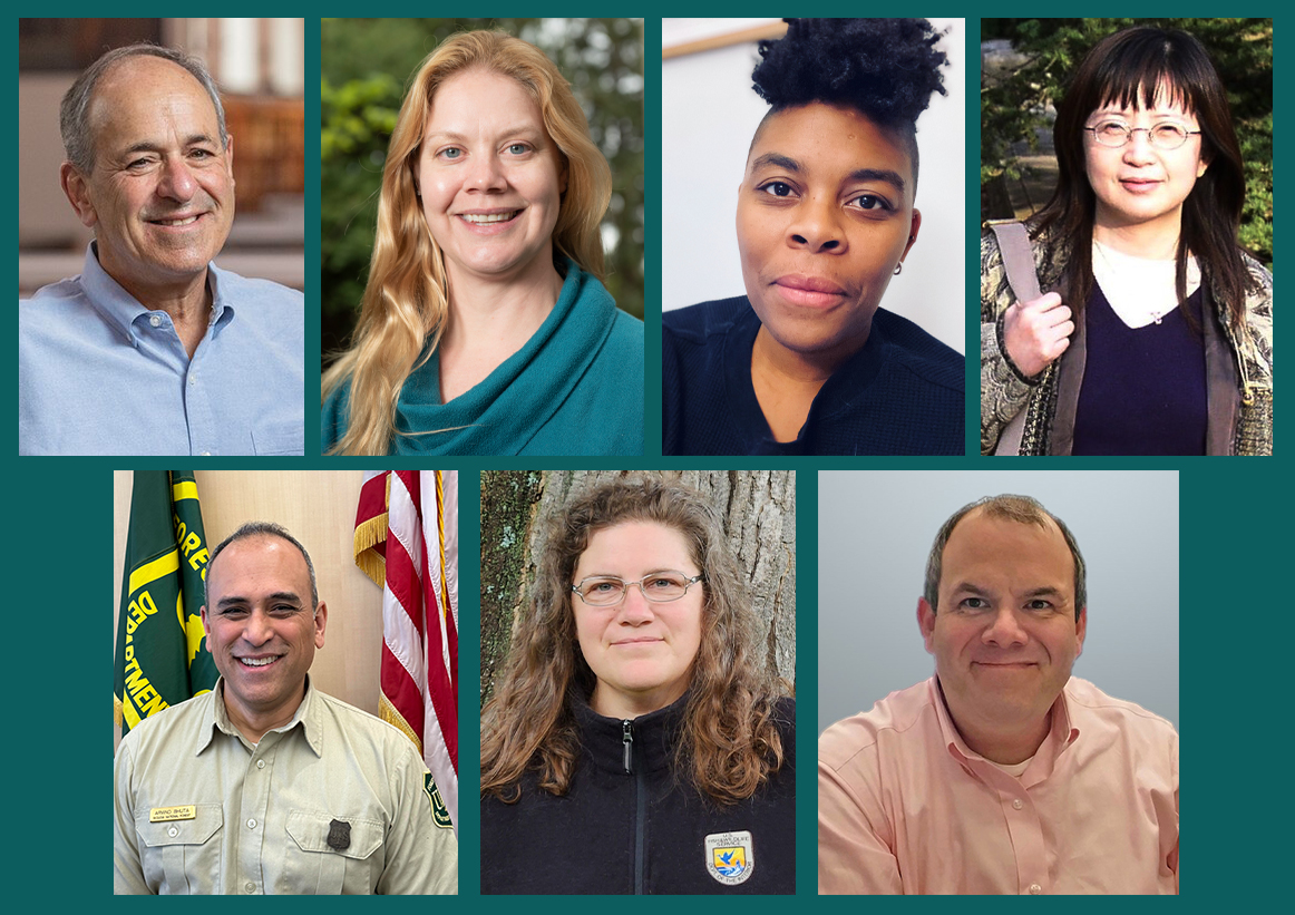 Headshots of all 7 board members newly elected (2023) to ESA's Governing Board and Board of Professional Certification