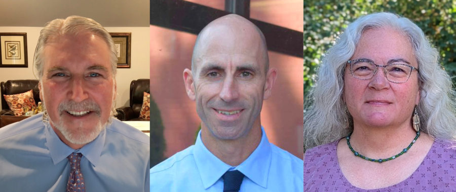 Head shots of incoming Board of Professional Certification members Joseph Bruseo, Justin Compton and Angela Sondenaa.